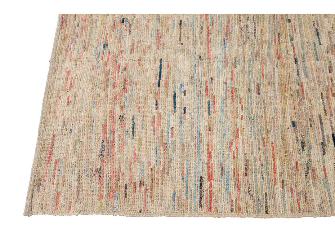 Modern Moroccan-Style Wool Rug 8 X 11