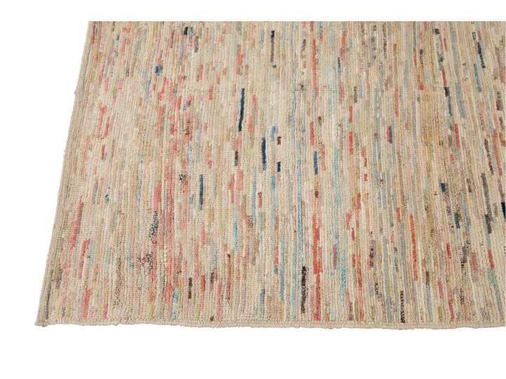 Modern Moroccan-Style Wool Rug 8 X 11