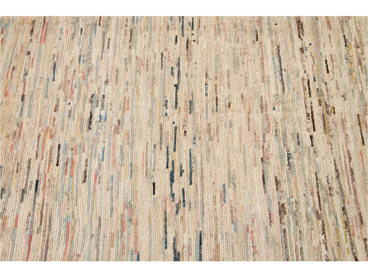 Modern Moroccan-Style Wool Rug 8 X 11