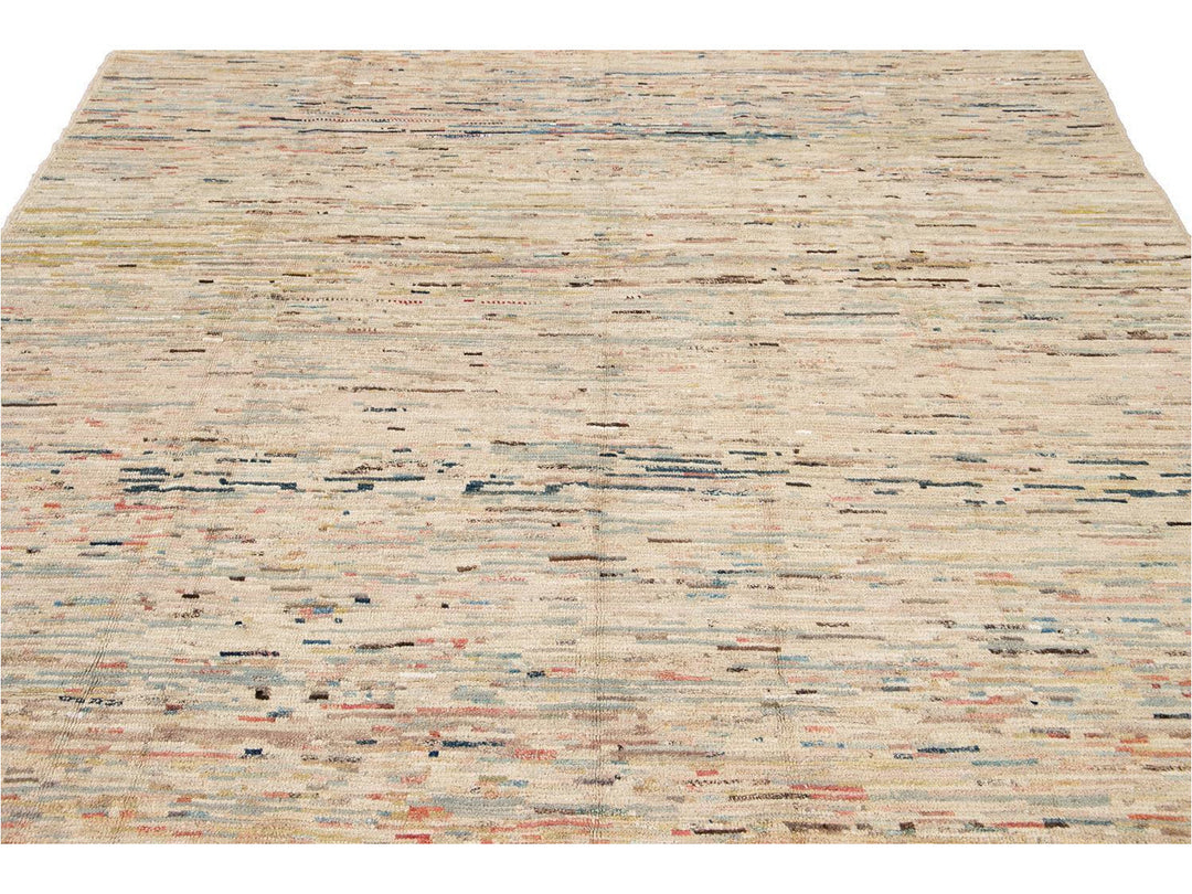 Modern Moroccan-Style Wool Rug 8 X 11