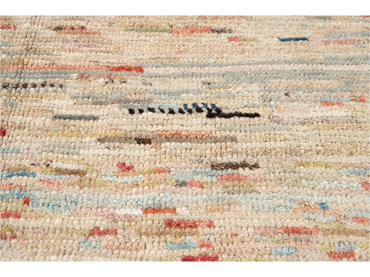 Modern Moroccan-Style Wool Rug 8 X 11
