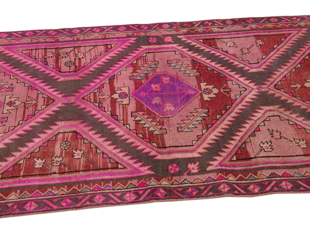 Vintage Malayer Wool Rug 4 X 10