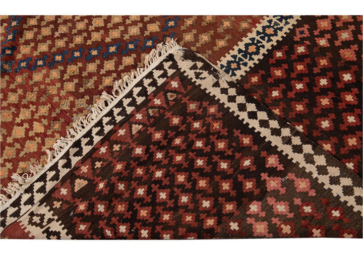 Vintage Persian Kilim Wool Rug 10 X 16
