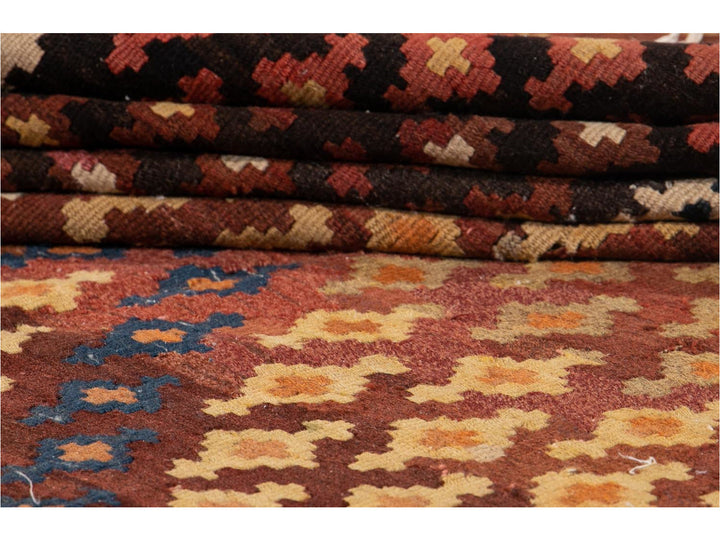 Vintage Persian Kilim Wool Rug 10 X 16