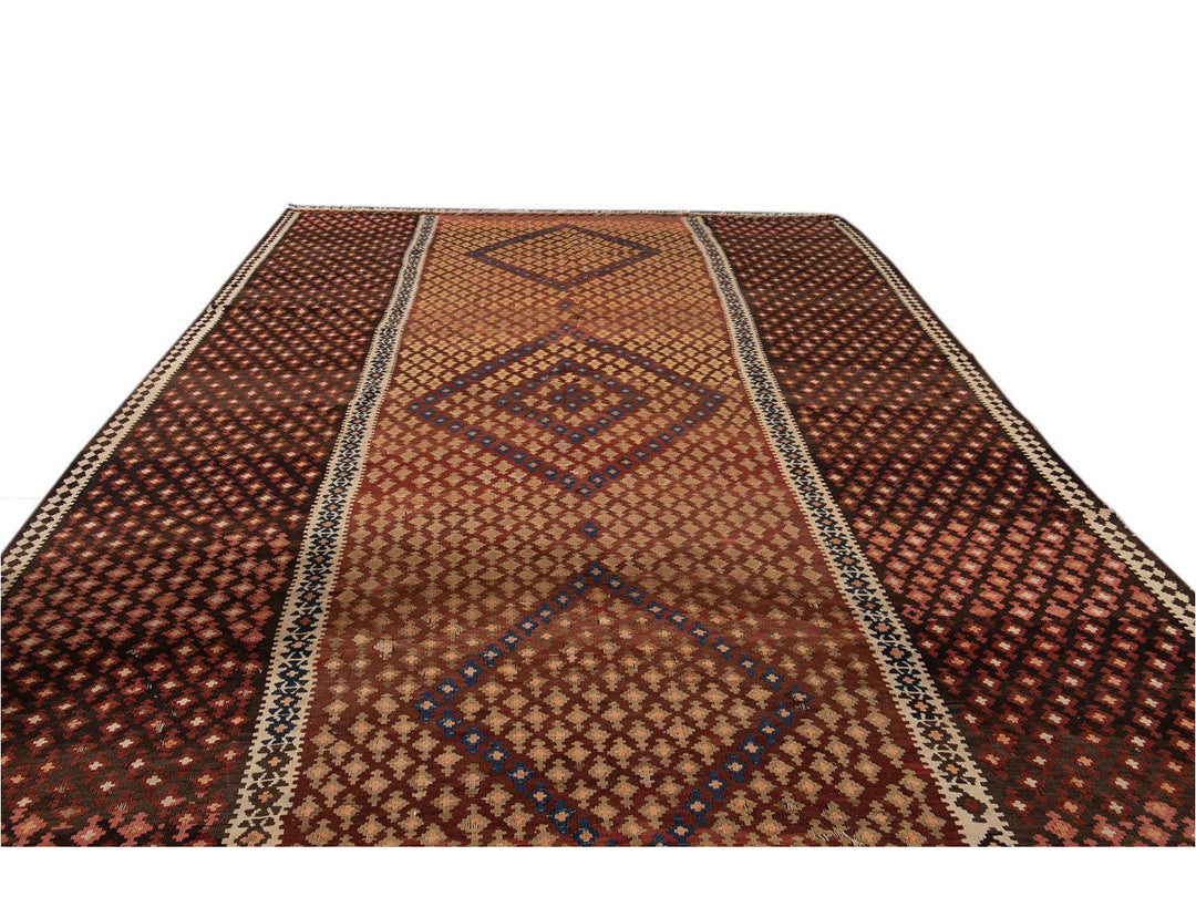 Vintage Persian Kilim Wool Rug 10 X 16