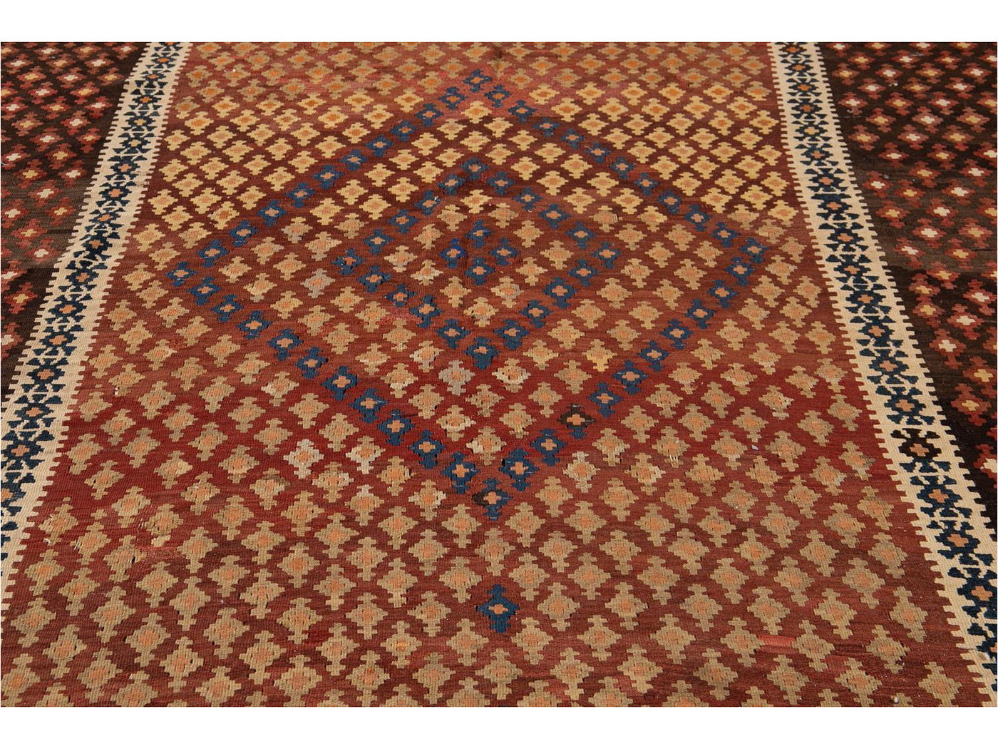 Vintage Persian Kilim Wool Rug 10 X 16