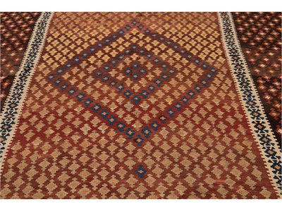 Vintage Persian Kilim Wool Rug 10 X 16