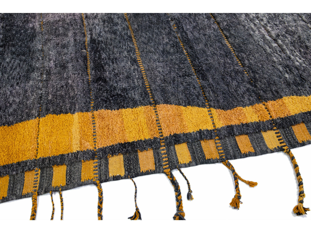 Modern Moroccan Wool Rug 11 X 12