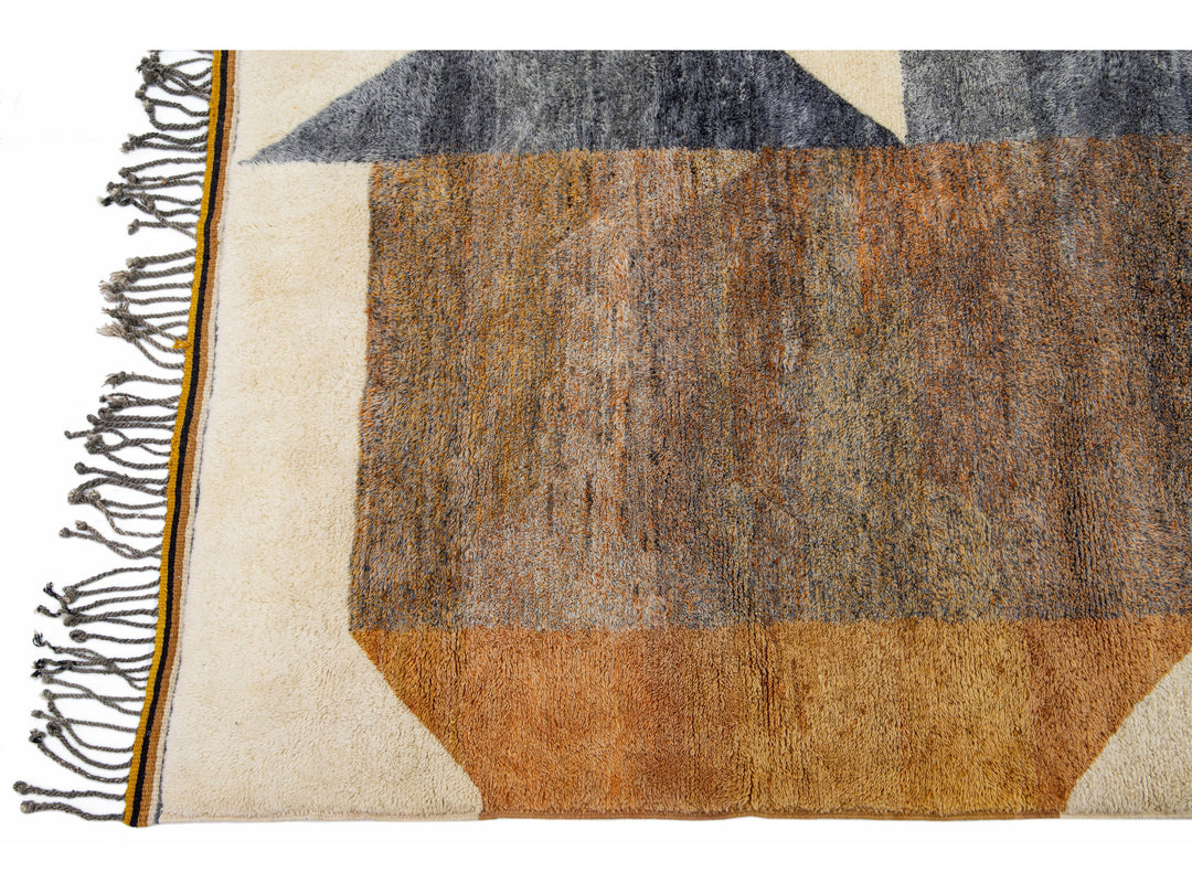 Modern Moroccan Wool Rug 8 X 11