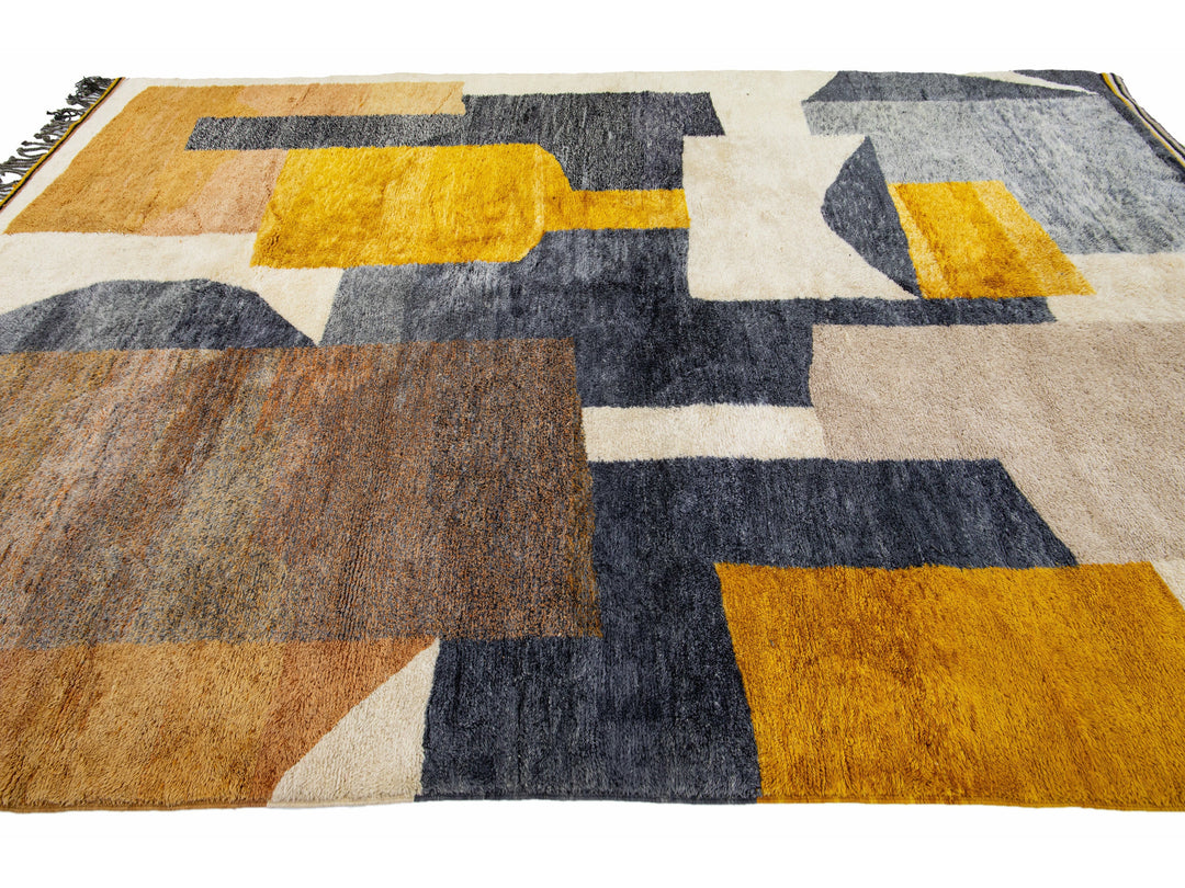 Modern Moroccan Wool Rug 8 X 11
