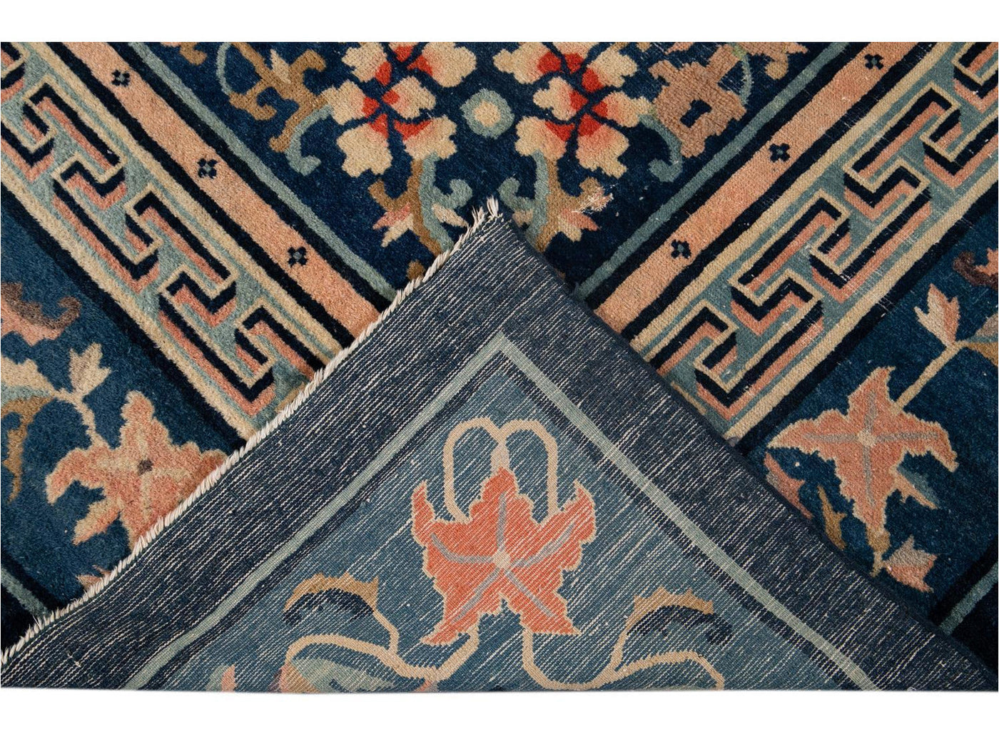 Antique Art Deco Chinese Peking Wool Rug 10' x 13'