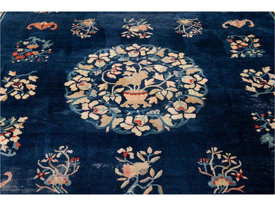 Antique Art Deco Chinese Peking Wool Rug 10' x 13'