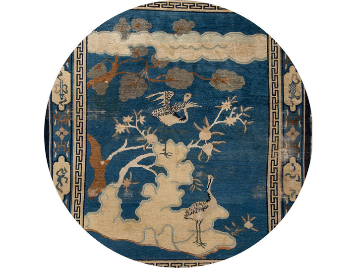Antique Chinese Peking Wool Rug 8 X 9