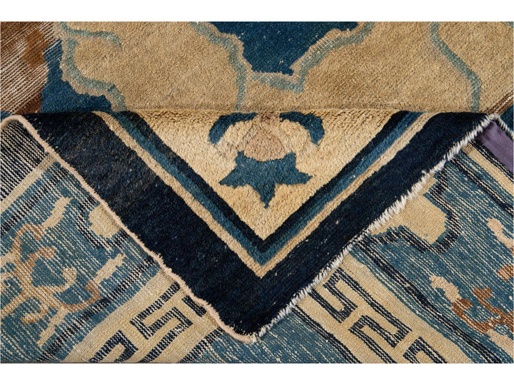 Antique Chinese Peking Wool Rug 8 X 9