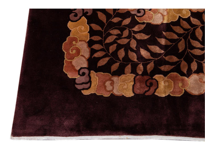 Antique Art Deco Chinese  Rug 11 X 17