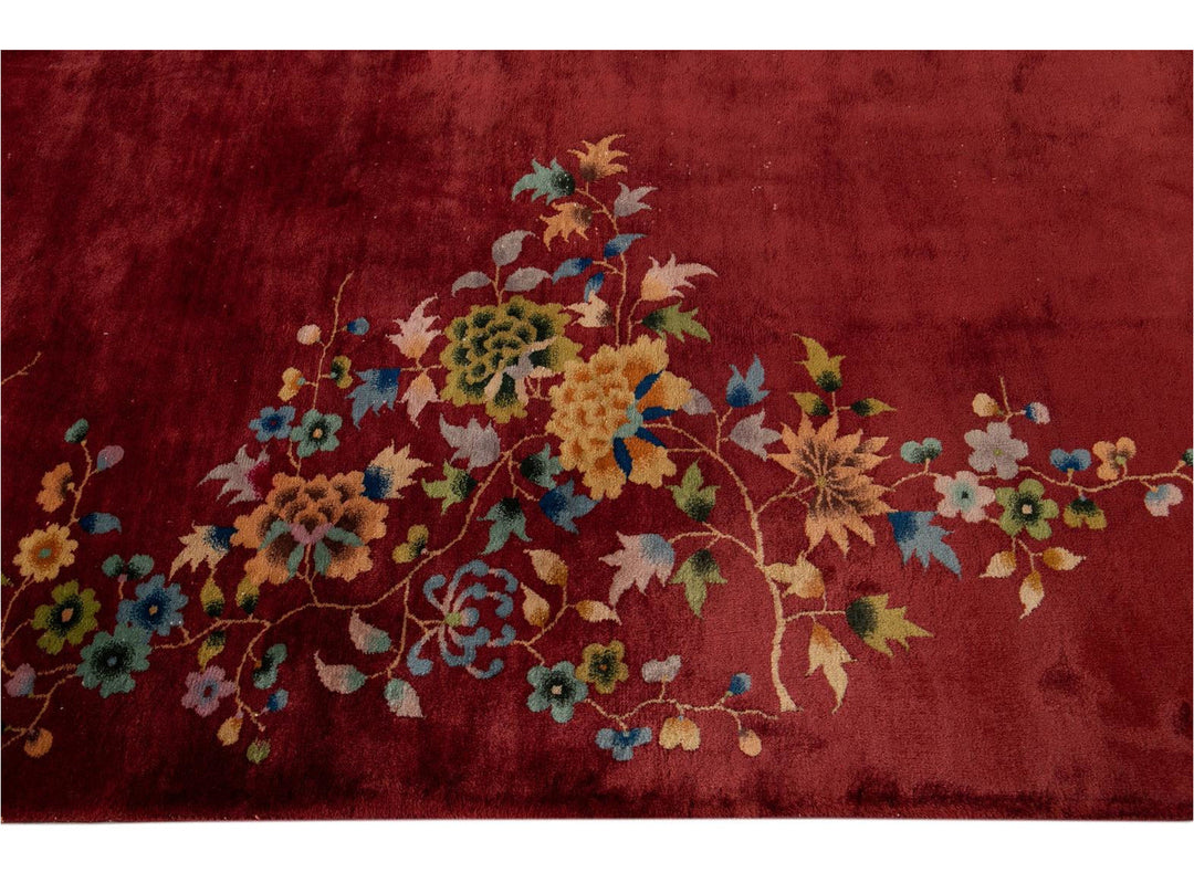 Antique Art Deco Chinese Rug 9 X 14
