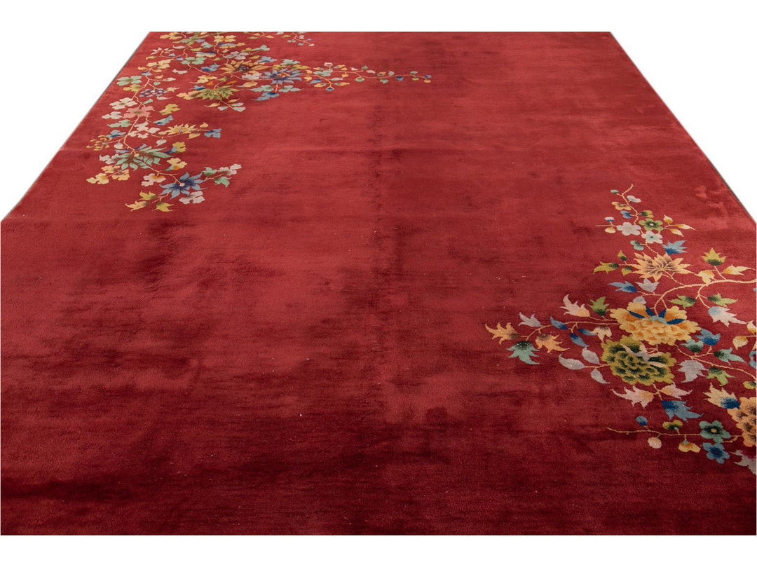 Antique Art Deco Chinese Rug 9 X 14