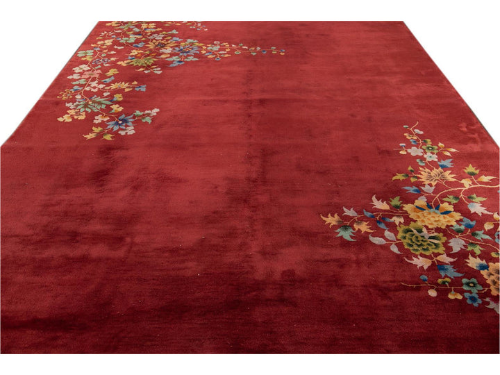 Antique Art Deco Chinese Rug 9 X 14