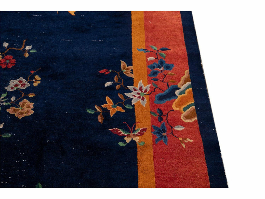Antique Art Deco Chinese  Rug 7 X 10
