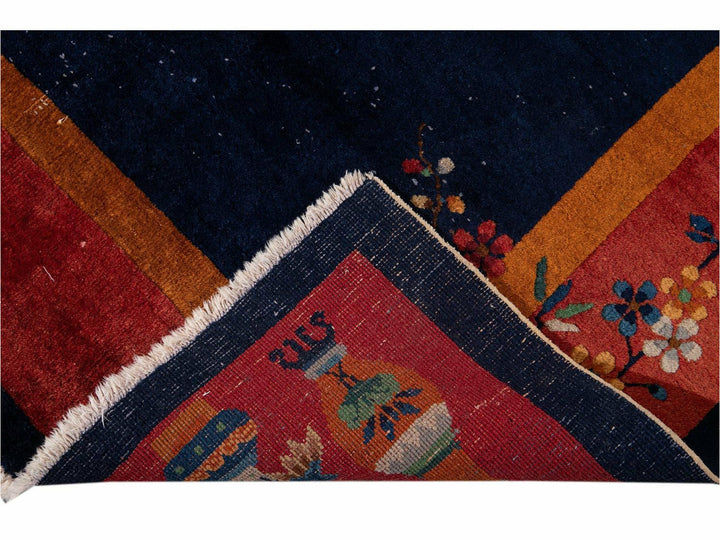 Antique Art Deco Chinese  Rug 7 X 10