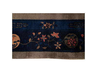 Antique Art Deco Chinese Wool Rug 9 X 12