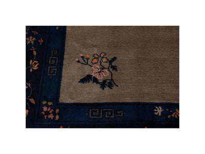 Antique Art Deco Chinese Wool Rug 9 X 12