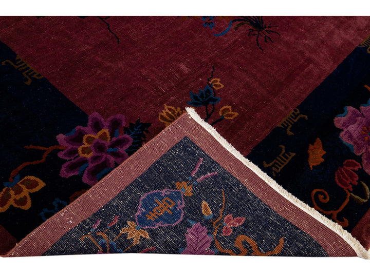 Antique Art Deco Chinese Rug 9 X 12