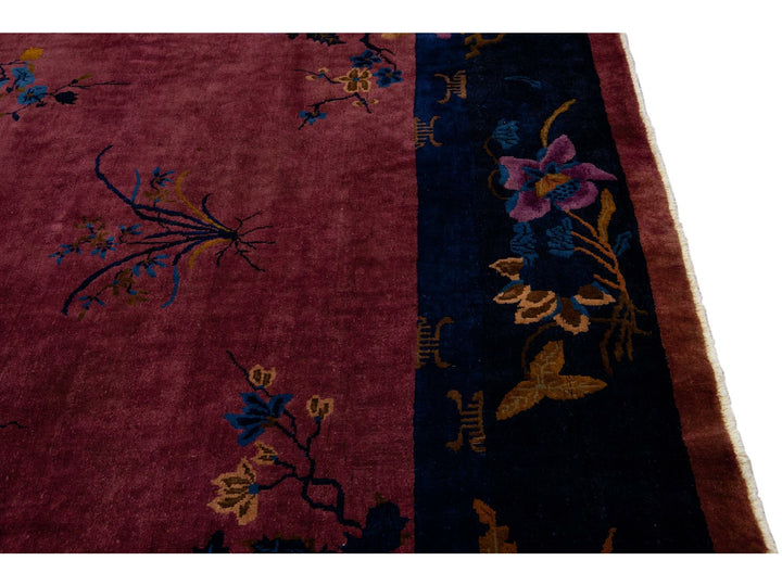 Antique Art Deco Chinese Rug 9 X 12