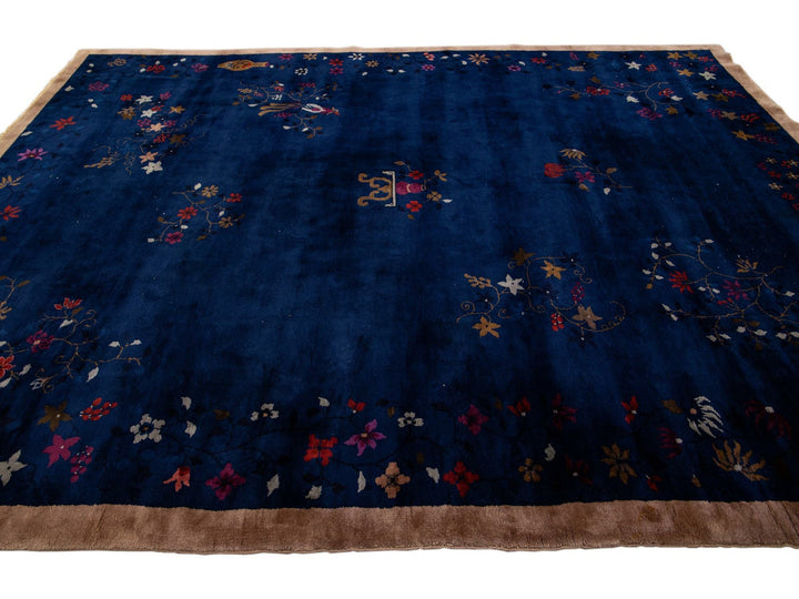 Antique Art Deco Chinese Rug 9 X 12
