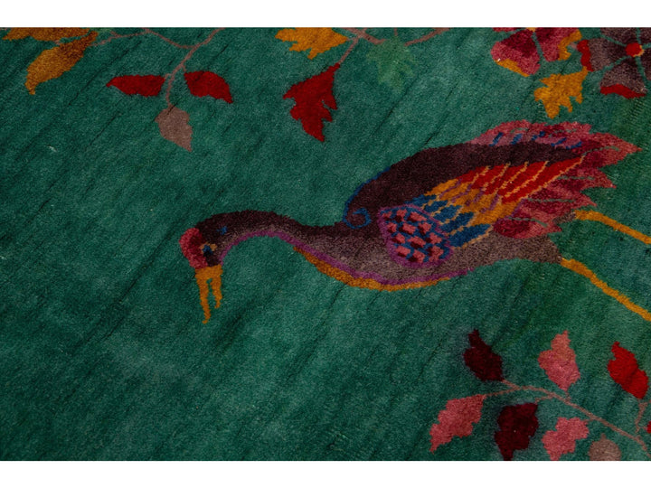 Antique Art Deco Chinese Rug 9 X 12
