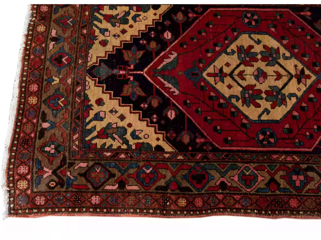 Antique Heriz Wool Runner 3 X 15