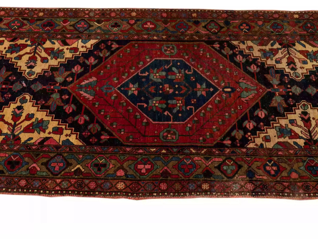 Antique Heriz Wool Runner 3 X 15