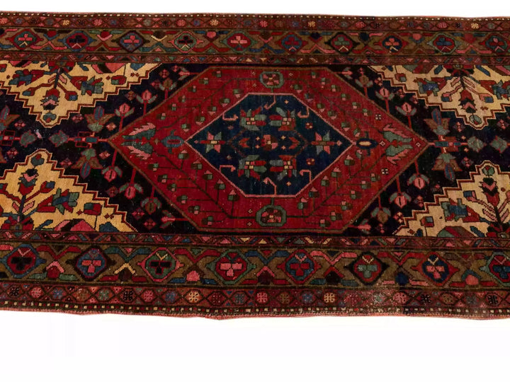 Antique Heriz Wool Runner 3 X 15