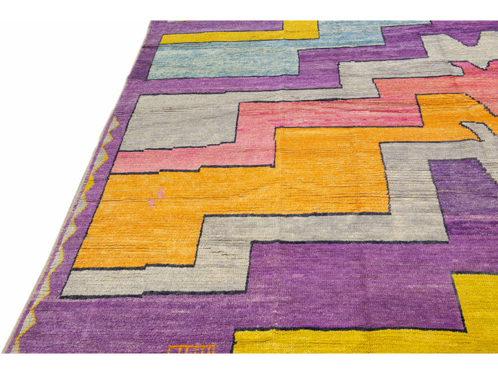 Modern Turkish Tulu Wool Rug 11 X 17