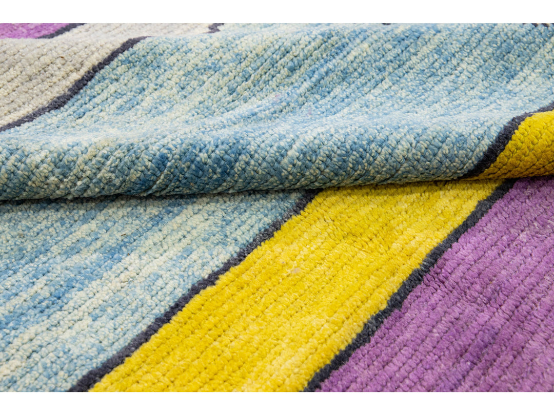 Modern Turkish Tulu Wool Rug 11 X 17