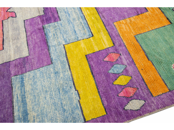 Modern Turkish Tulu Wool Rug 11 X 17