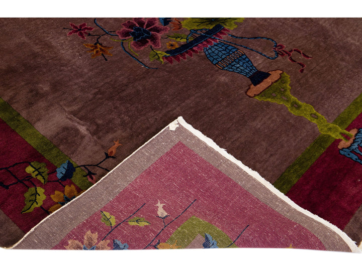Antique Art Deco Chinese Rug 9 X 12