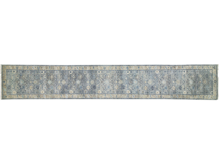 Modern Oushak Wool Rug 3 X 20
