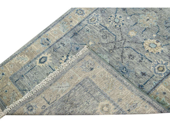 Modern Oushak Wool Runner 3 X 20