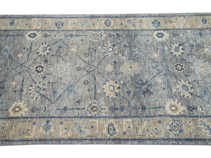 Modern Oushak Wool Rug 3 X 20