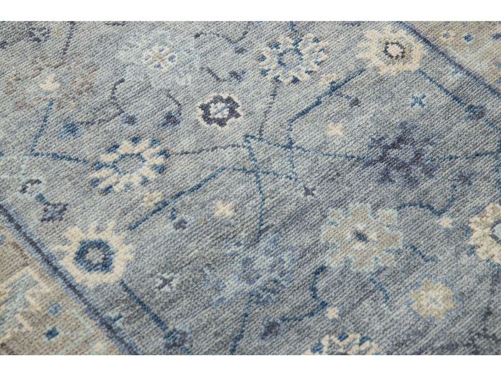 Modern Oushak Wool Rug 3 X 20