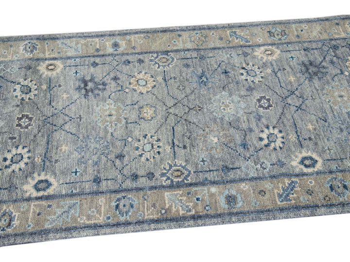 Modern Oushak Wool Rug 3 X 16