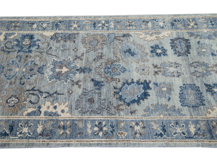 Modern Oushak Wool Rug 3 X 18