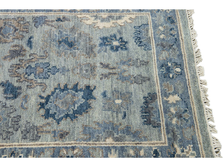 Modern Oushak Wool Rug 3 X 18