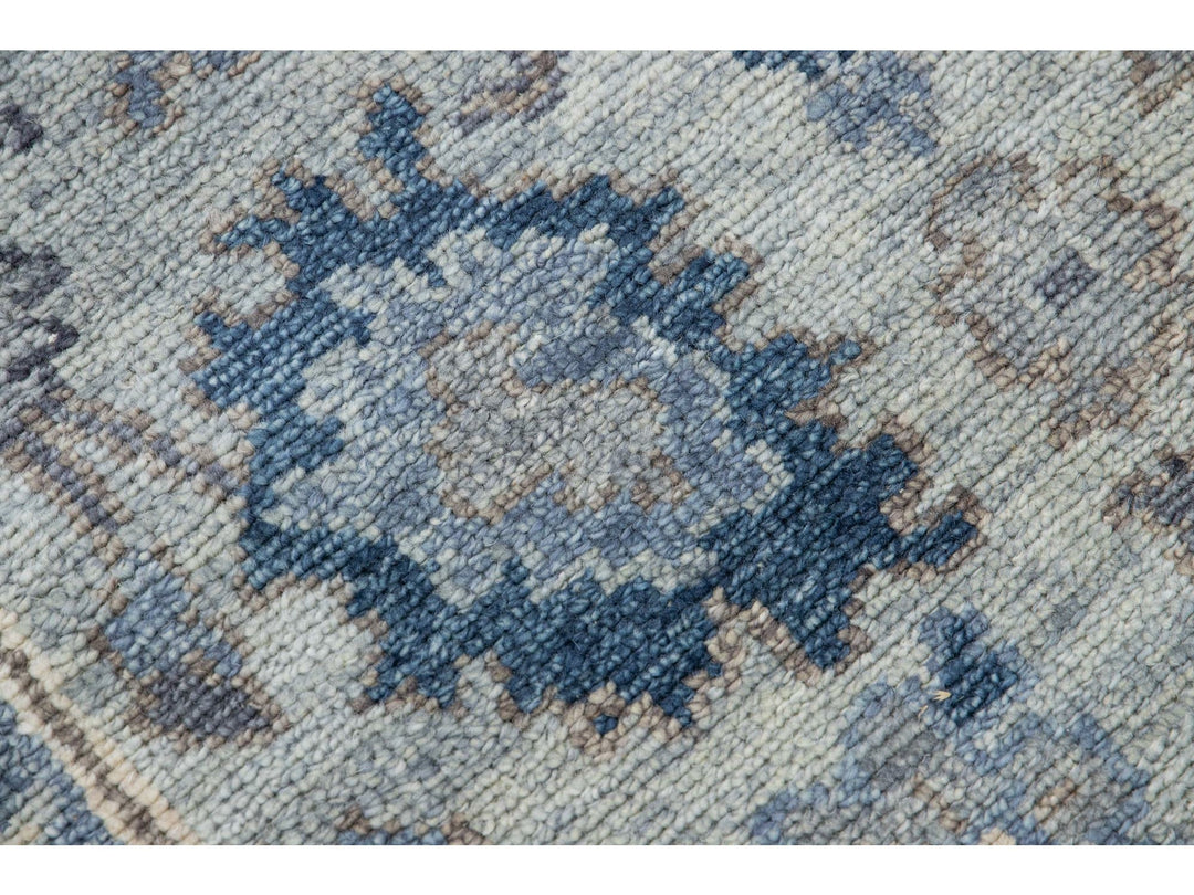 Modern Oushak Wool Rug 3 X 18