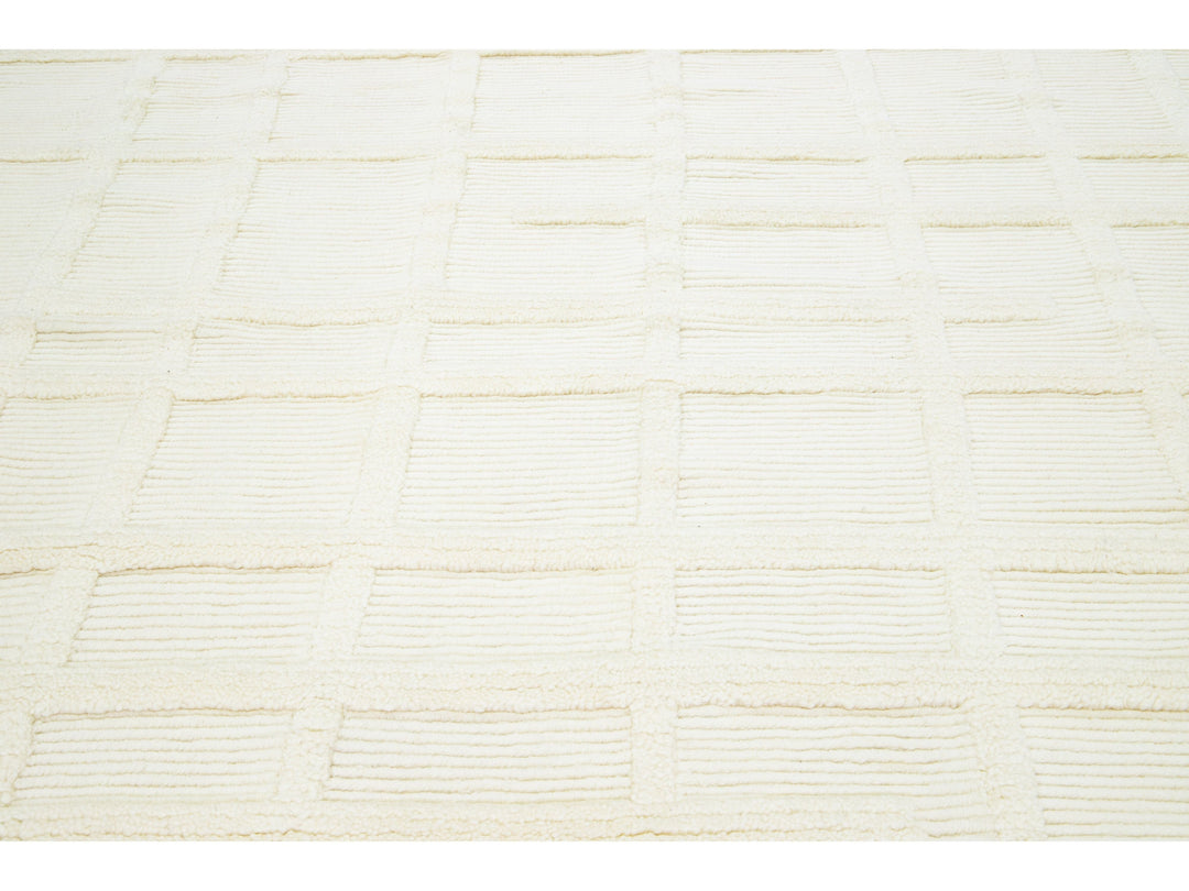 Modern Moroccan Wool Rug 8 X 10