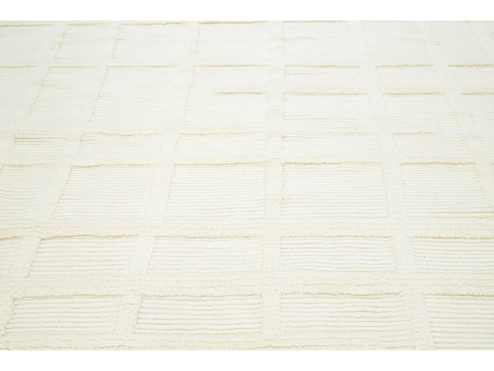 Modern Moroccan Wool Rug 8 X 10