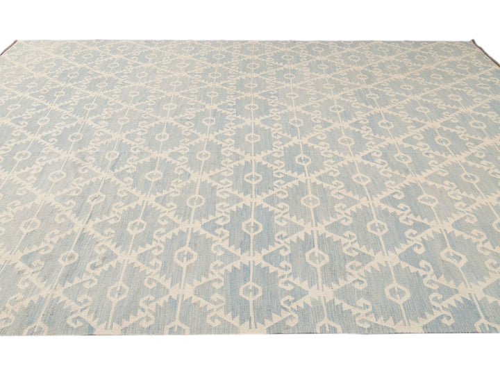 Modern Kilim Wool Rug 12 X 16