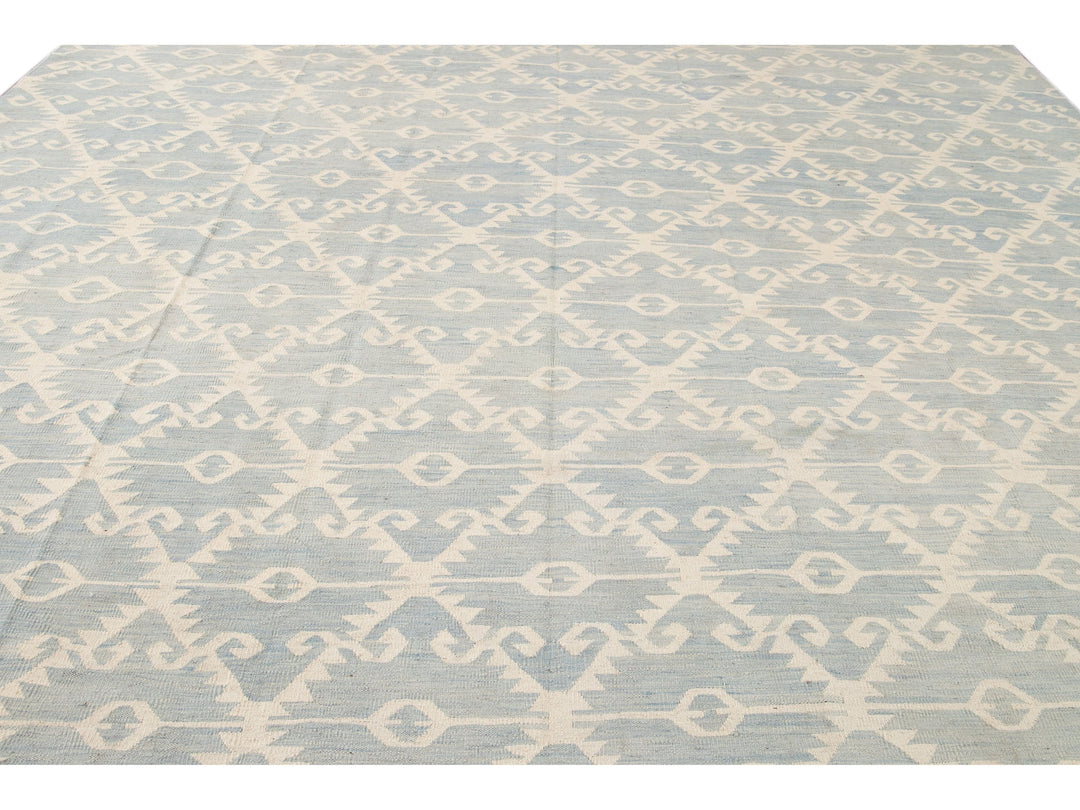 Modern Kilim Wool Rug 12 X 16