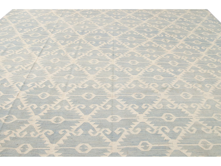 Modern Kilim Wool Rug 12 X 16